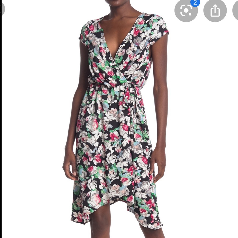 Floral elegant BCBG dress.